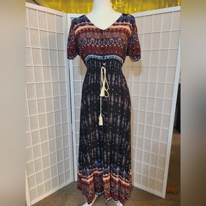 Boho Long Flowy Dress.